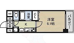 プレサンス泉セレグレード 1Kの間取図画像