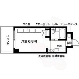 ジュネスコート桜山 ワンルームの間取図画像
