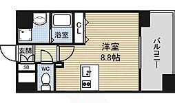 プレサンス名古屋STATIONビジュ ワンルームの間取図画像