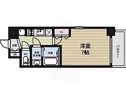 エステムコート名古屋新栄アクシス 1Kの間取図画像