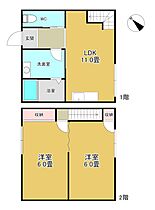 坂口マンション 7号室 ｜ 大阪府泉佐野市高松南3丁目2-27（賃貸アパート2LDK・1階・46.21㎡） その2