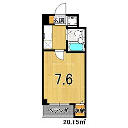 川上ビル2 1Kの間取図画像