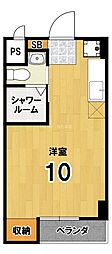 セントラルハイツ ワンルームの間取図画像