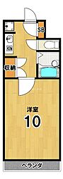 ピラーズ御所西 1Kの間取図画像