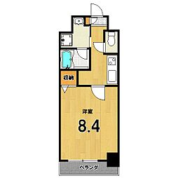 MAYFAIR OIKE PREMIUM 4階1Kの間取り