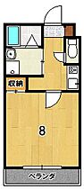 サクシード深草III 102 ｜ 京都府京都市伏見区深草西浦町２丁目（賃貸マンション1K・1階・25.20㎡） その2