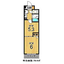 メゾン・ドゥースール 506 ｜ 京都府京都市伏見区深草綿森町（賃貸マンション2K・5階・29.40㎡） その2