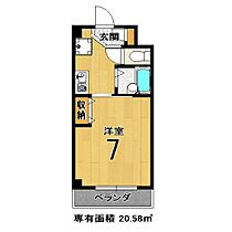 第18長栄レジデンス深草21 307 ｜ 京都府京都市伏見区深草西浦町１丁目（賃貸マンション1K・3階・20.58㎡） その2