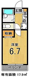 間取図画像 1K