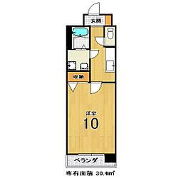 メゾンダンディ 1Kの間取図画像