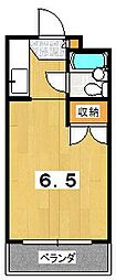 とみやグリーンレジデンス ワンルームの間取図画像