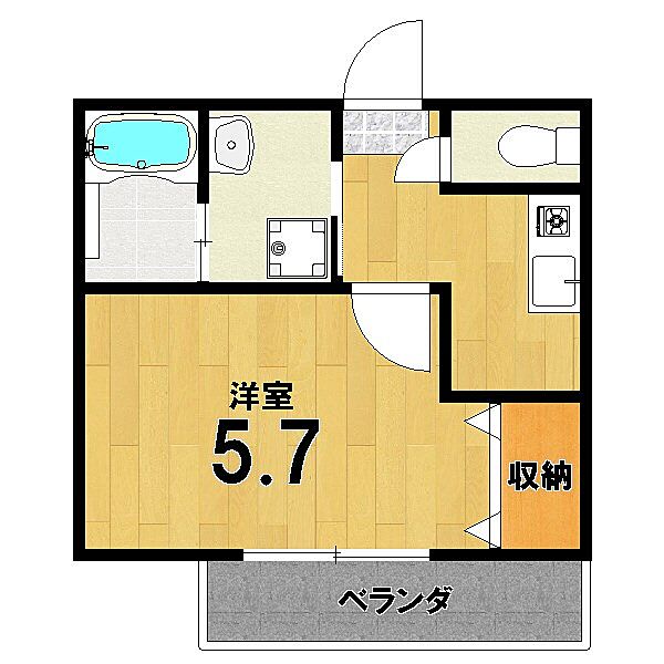 仮称）LUCIAZ一乗寺 101｜京都府京都市左京区一乗寺中ノ田町(賃貸アパート1K・1階・19.88㎡)の写真 その2