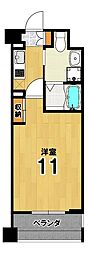 レジディア洛北 1Kの間取図画像