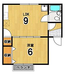 レグメントダム 1LDKの間取図画像