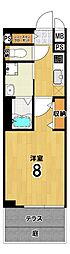 ベラジオ雅び京都洛北ガーデン 1Kの間取図画像