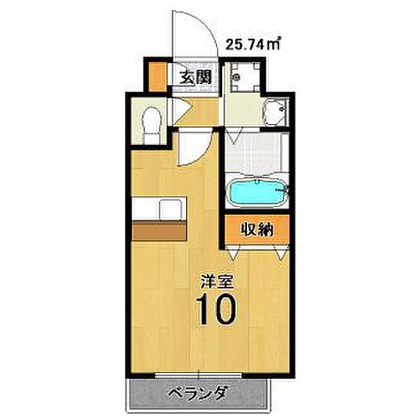 レスペランス西小路 ｜京都府京都市右京区西京極北庄境町(賃貸マンション1R・4階・25.74㎡)の写真 その2