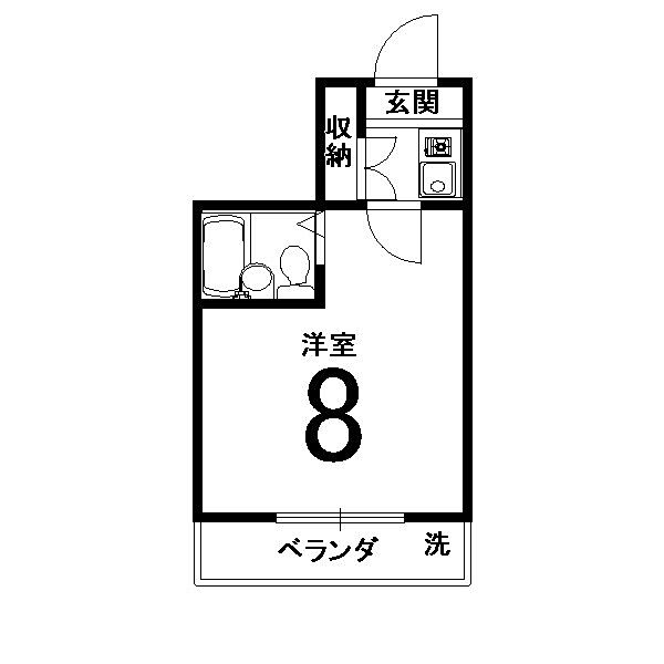 ヴィラエトワール西院 ｜京都府京都市右京区西院西矢掛町(賃貸マンション1K・4階・15.30㎡)の写真 その2