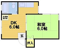 五十川ビル 101 ｜ 京都府京都市下京区梅小路高畑町（賃貸マンション1DK・1階・25.00㎡） その2