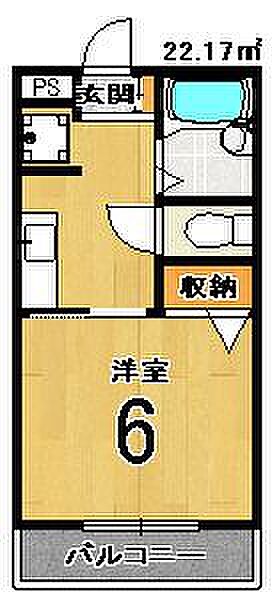 ホルティ　コルヌス 107｜京都府京都市西京区桂坤町(賃貸マンション1K・1階・22.17㎡)の写真 その2