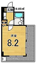 シャレー西京極  ｜ 京都府京都市右京区西京極西大丸町（賃貸マンション1K・5階・18.85㎡） その2