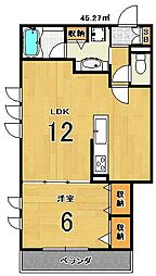 ピエトラ・セレーナ 3階1LDKの間取り