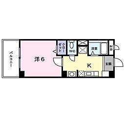 ピースフル二条 4階/-