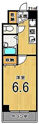 ルピナスコゴメ 1Kの間取図画像
