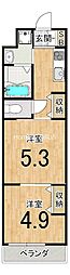 ARCOBALENO KYOTO NISHIKYOGOKU 2Kの間取図画像