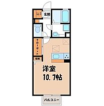 D-room思川ジョーヌ I  ｜ 栃木県小山市城西1丁目（賃貸アパート1R・1階・30.03㎡） その2