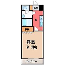 栃木県栃木市平井町（賃貸アパート1K・1階・29.75㎡） その2