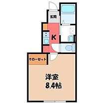 ワカバミント  ｜ 栃木県小山市西城南5丁目（賃貸アパート1K・1階・25.00㎡） その2