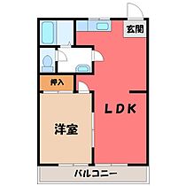 サンスクエアパート1  ｜ 栃木県下都賀郡野木町大字友沼（賃貸アパート1LDK・1階・39.74㎡） その2