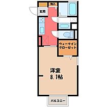 栃木県栃木市大宮町（賃貸アパート1K・2階・30.33㎡） その2