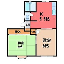 シンフォニー  I  ｜ 栃木県小山市城東4丁目（賃貸アパート2K・1階・39.74㎡） その2