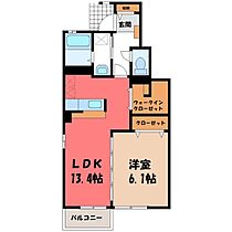 エンブレム G  ｜ 茨城県結城市大字結城（賃貸アパート1LDK・1階・50.39㎡） その2