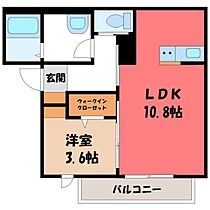 ル・パルク箱森 I  ｜ 栃木県栃木市箱森町（賃貸アパート1LDK・2階・38.23㎡） その2