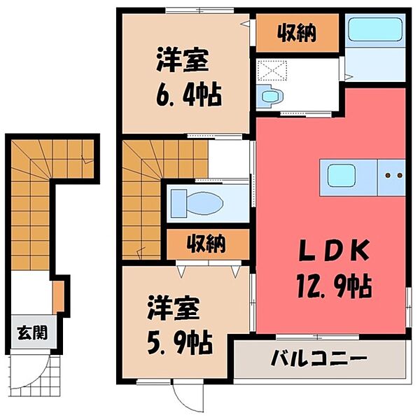 apartment 茨城県結城市大字結城
物件地図