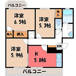 ラ・セゾン西城 1階