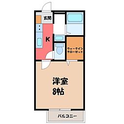 ソレジオ・MA棟 1Kの間取図画像