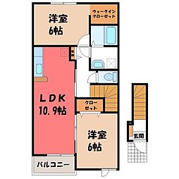 関東鉄道常総線 大田郷駅 徒歩18分 2階/-