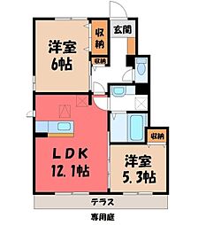 サン・ヴィラージュ 1階/-