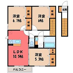JR東北本線 小山駅 徒歩34分 2階/-