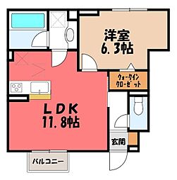 JR東北本線 小山駅 徒歩20分 1階/-