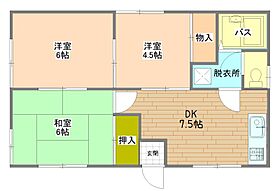 二幸ハイツ 101 ｜ 埼玉県川口市芝富士１丁目24-7（賃貸アパート3DK・1階・49.68㎡） その2