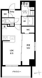 アーバンパーク綾瀬WEST 4階1LDKの間取り