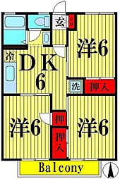 間取図画像 3DK
