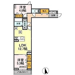 間取図画像 2LDK