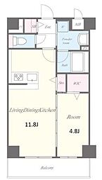 ステラフォレスト 5階1LDKの間取り