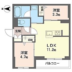 間取図画像 2LDK