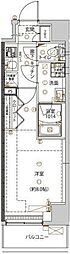 ユリカロゼ五反野III 1Kの間取図画像